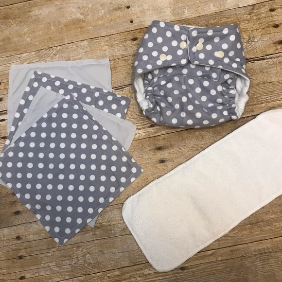 Other - Gray Gender Neutral Cloth Diaper Other - Gray Gender Neutral Cloth Diaper